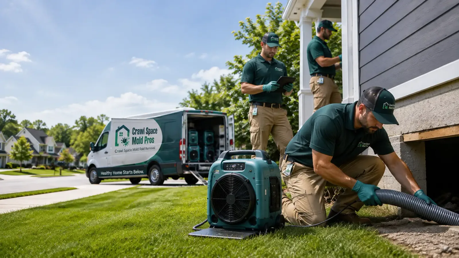 Crawl Space Mold Removal in Leota, MN